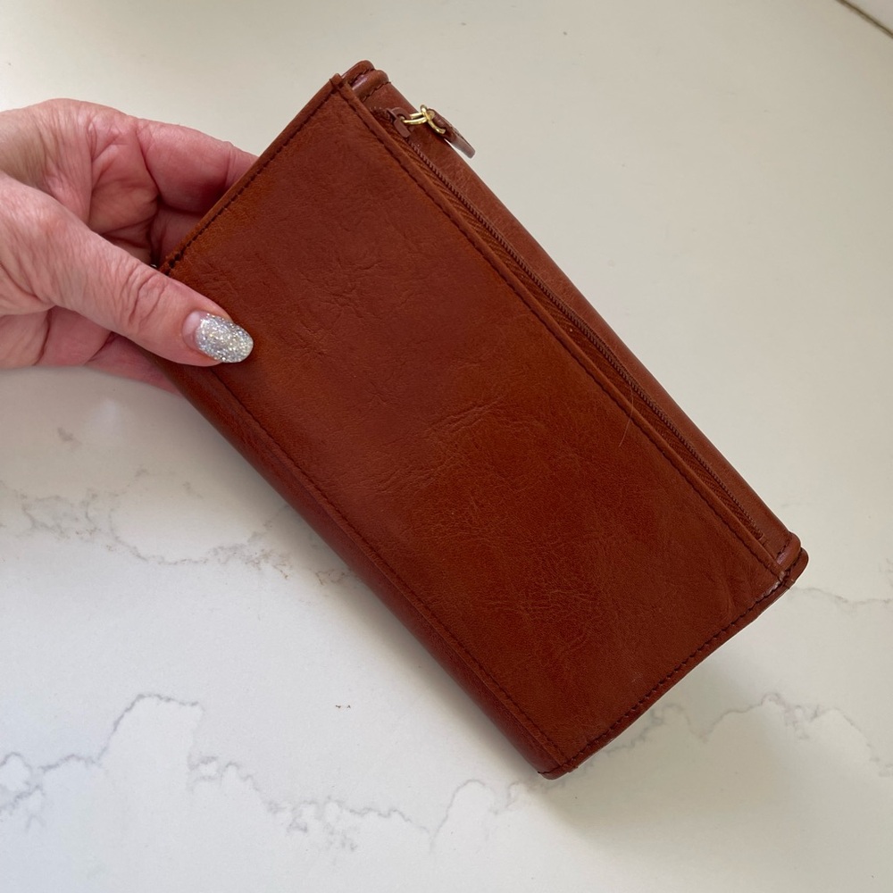 Fossil Tan Leather Clutch - Picture 3 of 11